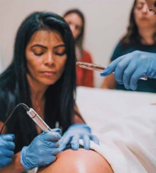 imagem de aula de estética corporal